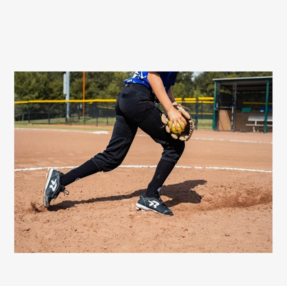 Black Girls Softball Knee High Pants Youth Large Rip-It
